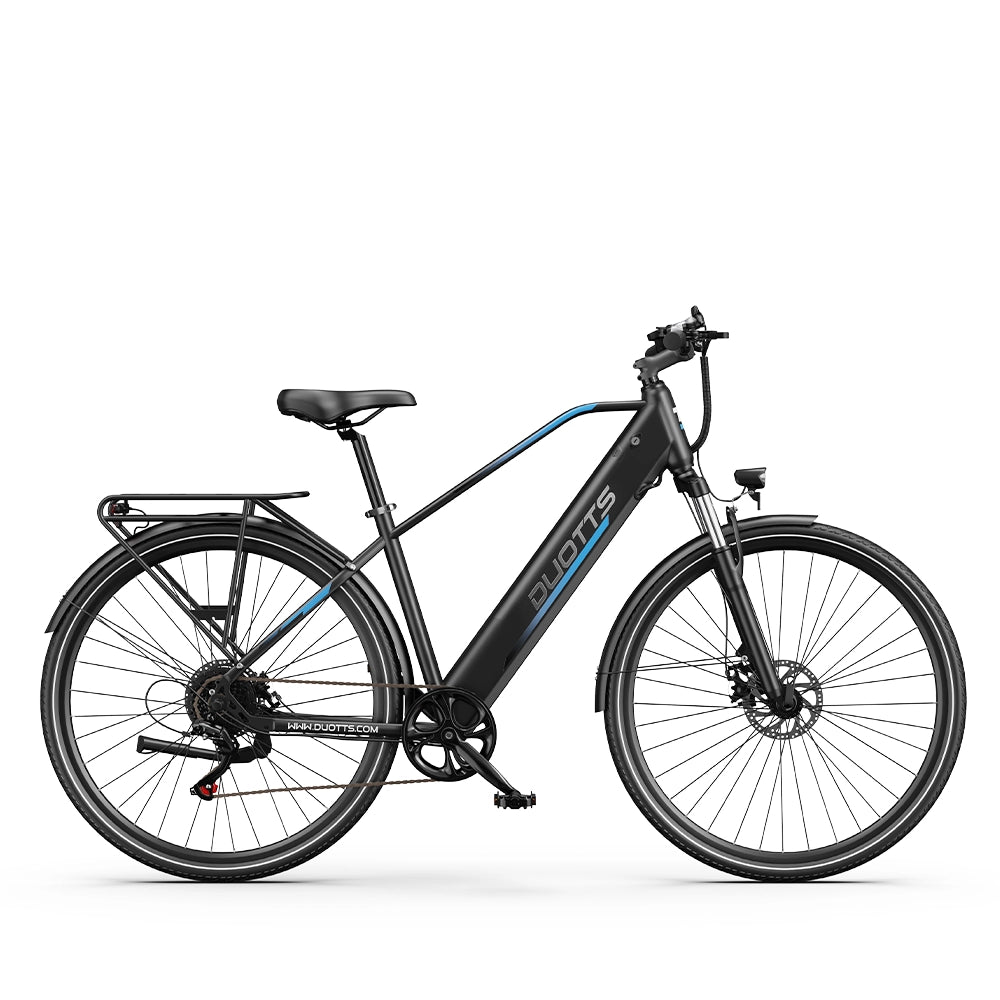 Elektryczny rower miejski Duotts C29 Lite Trekking E-Bike, silnik 250W, 43Nm, Shimano 1x7, zasięg 65km (621€)